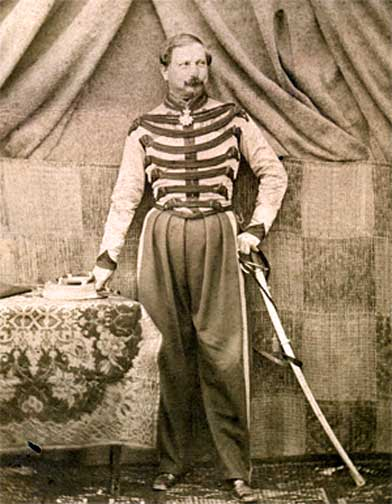 Jules Victor Anatole de Salignac-Fnelon - pris en photo par Moulins - auteur d'une srie de portrait d'Algrie en 1857